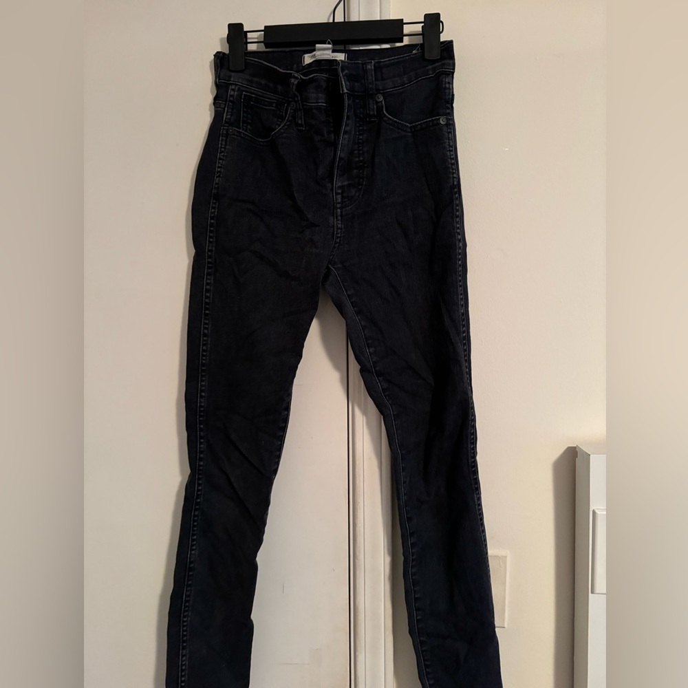 Madewell black high-rise skinny jeans size 25